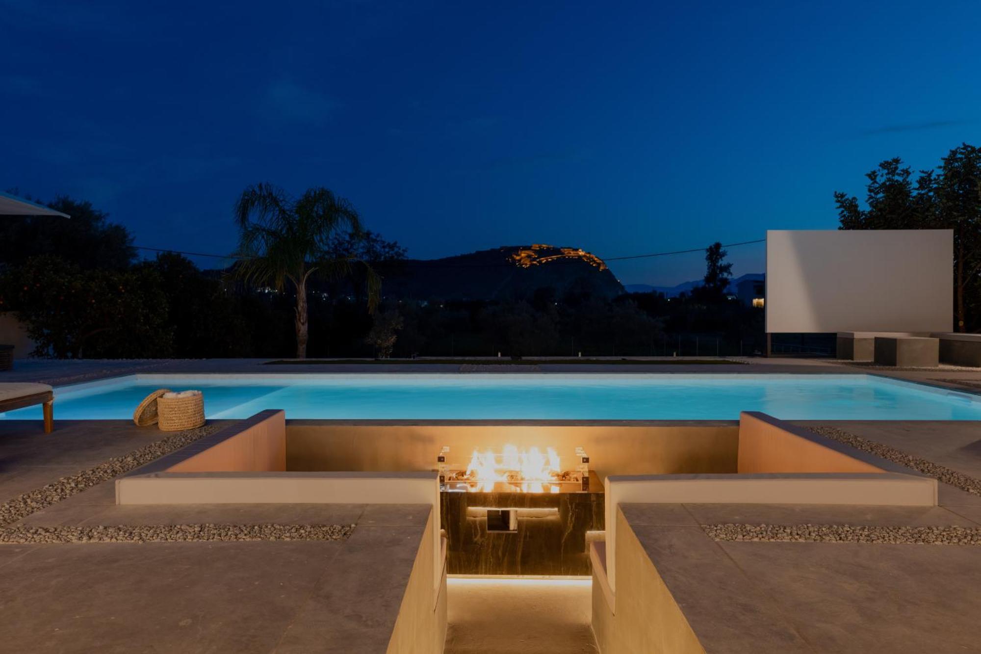 Nafplio Blue Topaz Poolside Villa Buitenkant foto